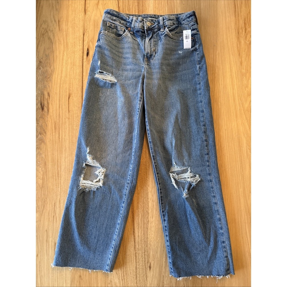 New Old Navy High-Rise O.G. Loose Secret Smooth Pockets Jeans Women's Sz 2 Tall